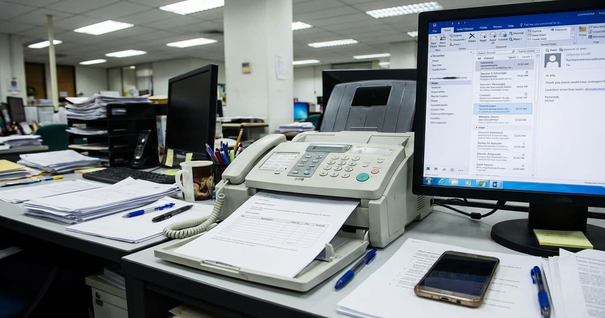 The persistence of fax numbers in modern offices