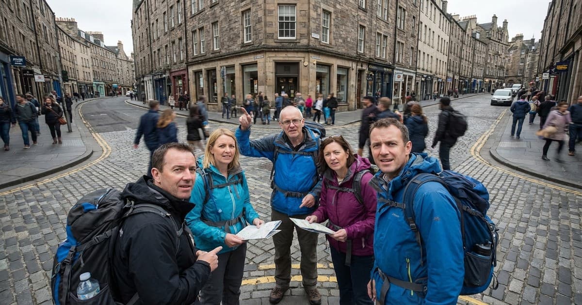 Tourists Navigating Complex City Layouts