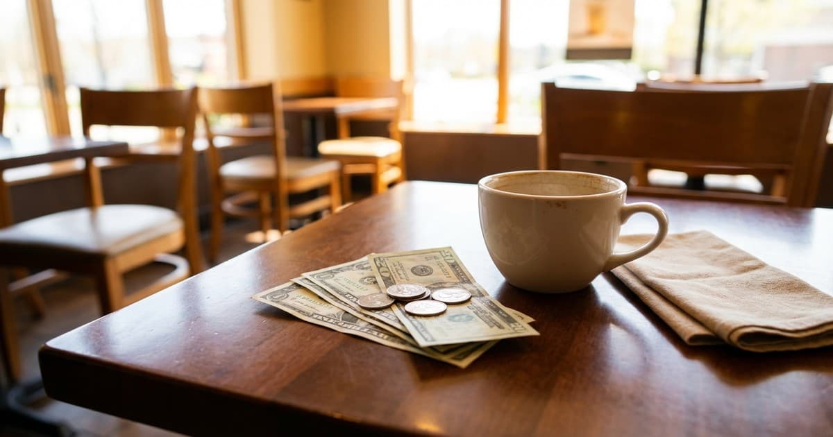 Cafe Cash Illustrates Local Tipping Customs