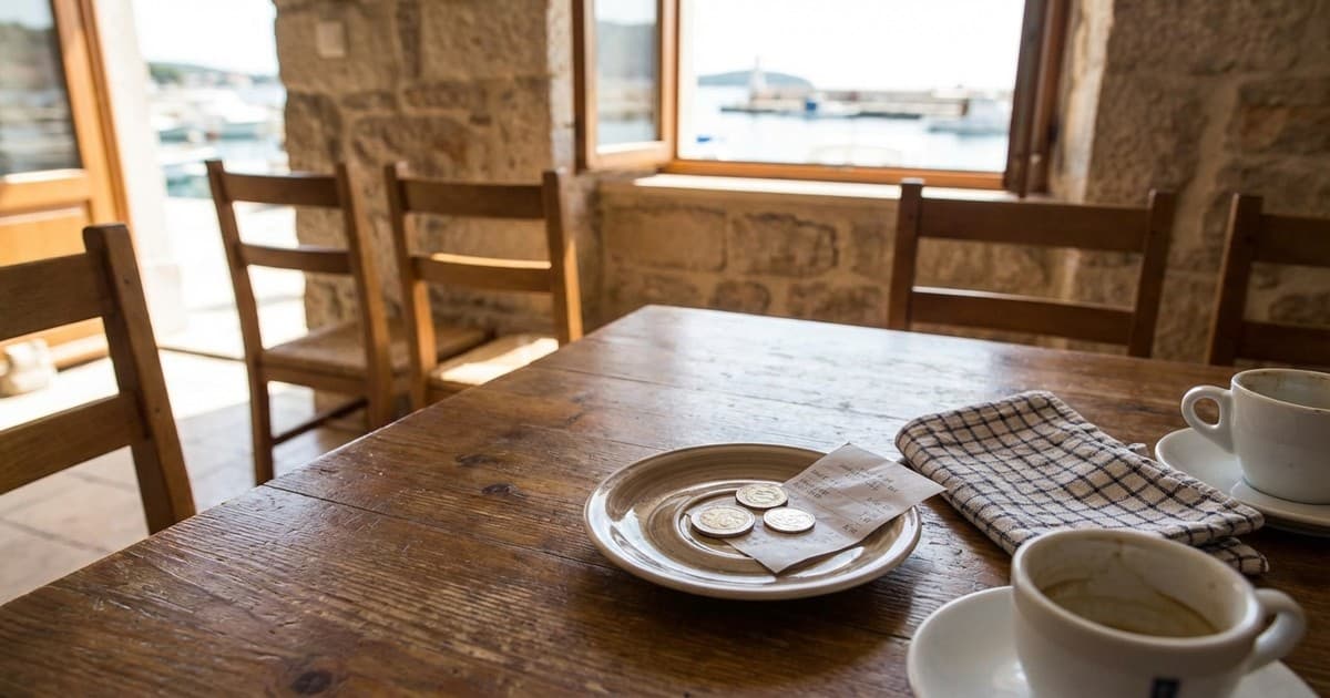 Standard customs for tipping in Croatia